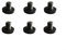 Lot de 6 boulons pour abri de jardin en plastique ABS, installation facile avec tournevis hexagonal 3/8, lot de 1/3/6
