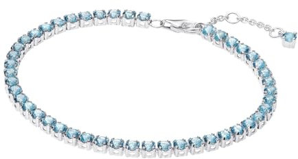 Pandora Timeless 591469C03-20 - Braccialetto da tennis in argento sterling, lunghezza 20 cm, 591469C03-20, Argento sterling, Zirconia cubica