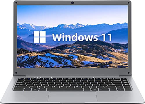 Laptop più economico Jumper S5 14 pollici FHD IPS 1200p schermo J4105 processore 12GB RAM + 256GB ROM Win 11 Computer con altoparlanti stereo, espansione slot SSD da 1TB, HDMI