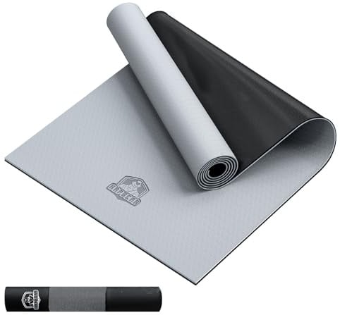 HAPBEAR Yogamatte Große 183×91×0,6 cm – Rutschfeste, Zweifarbige PVC-Yogamatte Mit Hoher Dämpfung – Ideal Für Yoga, Pilates Und Training Zu Hause + Netzbeutel