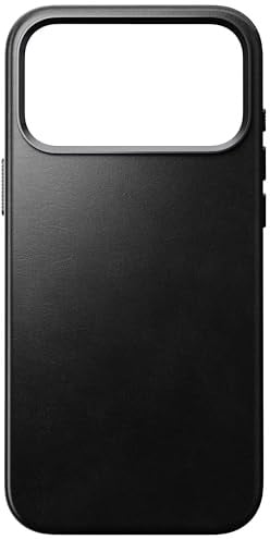NOMAD Traditional Leather Case | für iPhone 17 Pro Max | Schutzhülle aus hochwertigem Echtleder | MagSafe-kompatibel | Black Horween