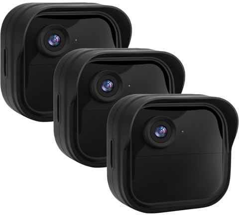 Silicone Case Cover for Blink Outdoor 4/2K+, Weatherproof Silicone Cover Skin Provides Full Camera Protection, for All-New Blink Outdoor 4 Home Security Camera (Black)