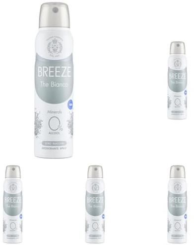 BREEZE | Deospray Weißer Tee, 1 x 150 ml (Packung mit 5)
