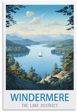 1000 Piece Jigsaw,Windermere The Lake District,igsaw Puzzles for Adults 1000, Challenging Puzzles, Jigsaw Puzzle Game Birthday Gifts for Women and Man 38x26cm