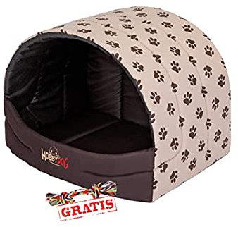 HobbyDog BUSBWL2 Souffleur + Spieltau gratis Hundehöhle Katzenhöhle Hundebett Katzenbett Hundehaus Schlafplatz Hundekorb Hund Haus Hundehütte S-XL (L (55 x 43 cm))