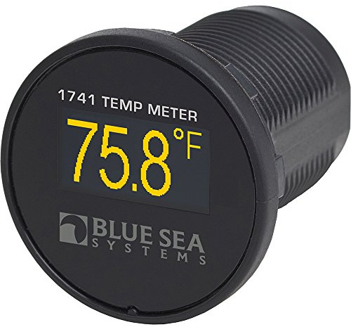 Blue Sea Systems 1741 Mini OLED Temperaturüberwachung, Temperatur, Gelb