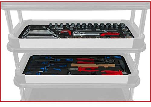 KS Tools BUTLER und TOOLBOX Universal-Systemeinlagen-Satz für 2 Ablagen mit 175 Premium-Werkzeugen