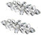 BESTOYARD 1 Paar Kristall Schuhschnallen Clip auf Schuhschmuck Schuh Pins Abnehmbar DIY Schuh Zubehör für Hochzeit Braut Frauen