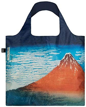 LOQI HOKUSAI Red Fuji, Mountains in Clear Weather Bag, blue