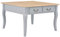 vidaXL Holz Couchtisch mit 4 Schubladen Kaffeetisch Beistelltisch Sofatisch Holztisch Wohnzimmertisch Wohnzimmer Tisch 80x80x50 cm Braun Grau