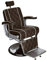 Barberpub hydraulischer Friseurstuhl 3810BR, Friseursessel mit Retro/Vintage Stil, Bedienungsstuhl, Friseureinrichtung Friseur Salon SPA, 140° Kippbar, Kunstleder
