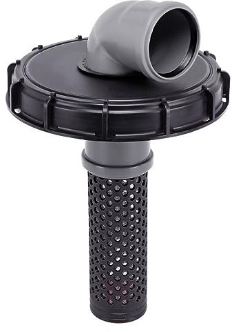 REKUBIK IBC Deckel Filter mit HT-Bogen Einlaufgröße DN 75, Größe DN 225