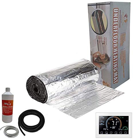 Nassboards Premium Pro Elite - Electric Underfloor Pro Elite Foil Heating kit 150w - 20m² - White Smart WiFi Thermostat