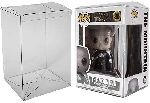 Viturio Fundas protectoras de caja de plástico compatibles con Funko Pop! Vinilo de 6 pulgadas (paquete de 10) transparente de 0.50 mm de grosor