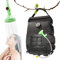 RANJIMA Sac de Douche Solaire Camping, 20L Sac de Douche Solaire Sac de Douche Pliable, avec indicateur de température,pour Randonnée,Camping,Plage,Jardin,Natation, Les Voyages en Plein Air (Noire)