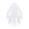 Amerson Brautschleier, Schleier kurz Brautschleier Tüll Hochzeit Kurzer Satinkante mit Kamm für Junggesellinnenabschied Party (Ivory), L45
