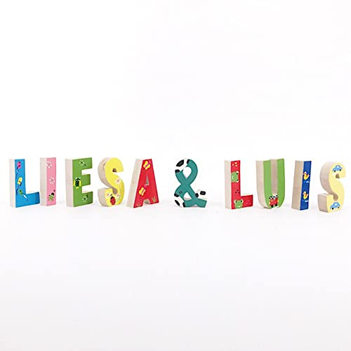 Buchstaben aus Holz für Kinder, Türschild (Buchstaben, Eigene Auswahl)