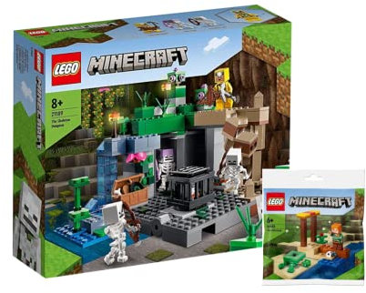 Ameet Verlag Minecraft Set: Das Skelettverlies 21189 + Schildkrotenstrand 30432 (Polybag)