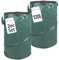 TTL Garden 2x 120L Premium Pop Up Gartensack - 220gsm 600D Oxford Gewebe selbstaufstellend robust & wasserfest - 2er Set 120 Liter – Gartenabfallsack Laubsack Sack Gartenschnitt faltbar