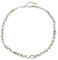 ELEDORO echter grüner Amethyst Halskette Collier für Damen aus Silber 925 Karabiner 45cm lang