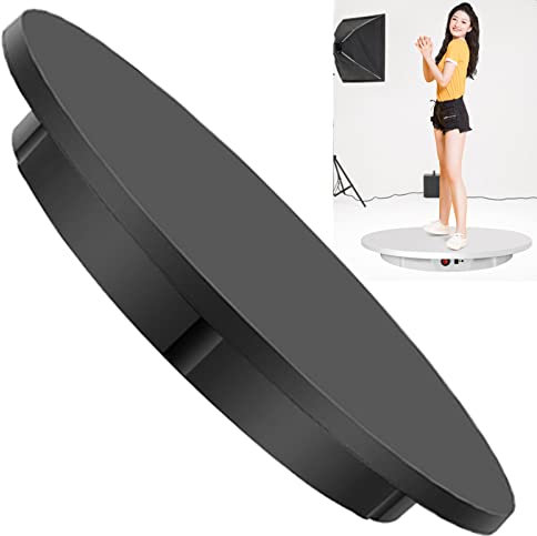 ROGHA Electric Photography Turntable, 360 Degree Photography Turntable with Remote Control, 16.5inch / 330Lbs Load,Black