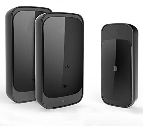 Campanello Senza Fili, Campanello Impermeabile 280m, Suoneria Elettronica, Campanello da Esterno A Batteria, 4 Livelli di Volume, 38 Melodie, Kit di Suoneria con 2 Ricevitore Plug-In