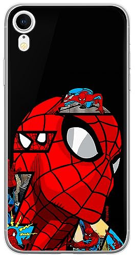 ERT GROUP Handyhülle für iPhone XR Original und offiziell Lizenziertes Marvel Muster Spider Man 042 optimal an die Form des Handy angepasst, hülle aus TPU