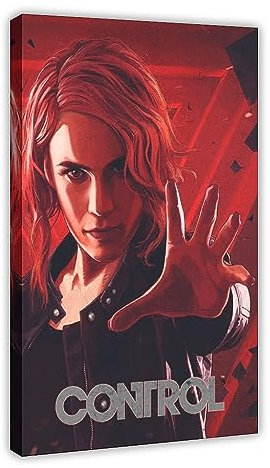 KOURT Control Game 2019 Spiel Leinwand Poster Wandkunst Dekor Druck Bild Gemälde für Wohnzimmer Schlafzimmer Dekoration Rahmen: 40 x 60 cm