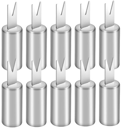 XiangSKY 10pcs Corn on The Cob Skewers Corn Holders Corn on The Cob Stainless Steel Corn Cob Holders BBQ Fork Skewers for Home Cooking Barbecue,Parties, Picnics,Camping(Silver),(232DBY-4460373-00047)