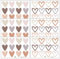 72 Stück Herzen Wandaufkleber, Selbstklebende Wandtattoo, Wandtattoo für das Kinderzimmer, Wandsticker mit Herzen, Boho-Stil-Aufkleber, für Kinderzimmer Babyzimmer