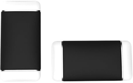 2 Pieces Wired Mini PC Speakers - USB + AUX, 5W Audio, for Laptop, Desktop, and Phone, Multimedia Loudspeaker (White)