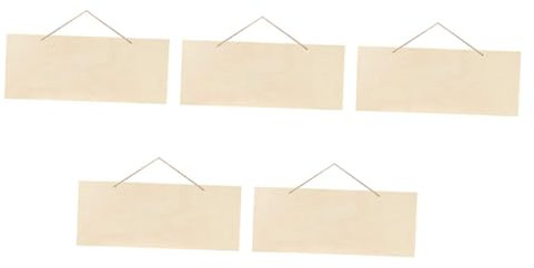 Sewroro 5piezas Tableros De Madera Sin Terminar Rebanadas De Madera Colgantes Para Bricolaje Acabado Artesanal