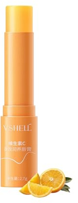 Vitamin C Lip Balm 2Packs – Moisturizing & Plumping Lip Balm for Dry, Chapped Lips – Softening Lip Serum for Dry Lips, Day/Night Care
