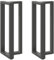 vidaXL Pieds de Table de Bar en T, 2 pièces, Anthracite, 50 x 35 x (100-101) cm, Acier
