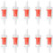 Lot de 10 clapets anti-retour pour aquarium Noir/rouge/blanc