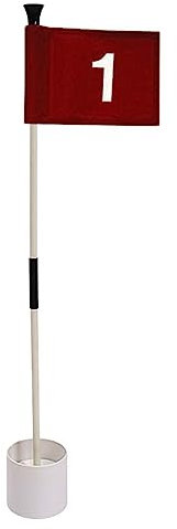 Golf mettendo bandiera verde e foro tazza pratica cortile regali casa golf bandiere numero 1