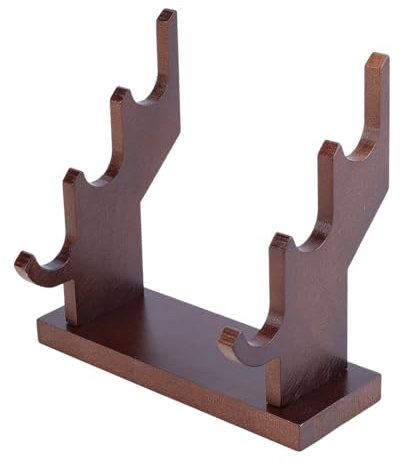 OLYCRAFT Présentoir de Baguettes de Sorcier à 3 niveau Support de Présentation de Baguettes de Sorcier 14x5x13cm Support de Baguette en Bois Support de Baguette pour Baguette de Sorcier Collection