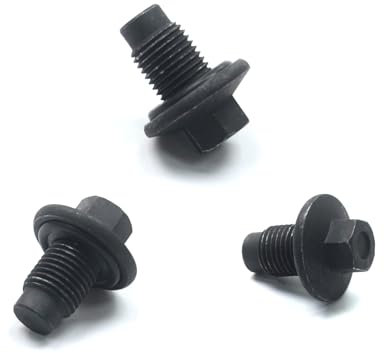 GuuYebe 3 Stück ölablassschraube Dichtung Set, Für Ford Fiesta ecosport Transit Focus Mondeo ersatzteile mk7 mk3 Teile,Für Jeep Compass,48907, m14x1,5