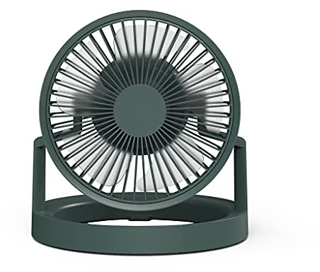 YUGSHNKFC Ventilatore da tavolo da 8000 mAh con lampada LED Powerbank USB a 3 velocità per esterni domestici