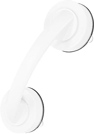 Mipcase Poignée à Ventouse Sans Perçage Barre Appui Antidérapante Pour Douche Et Porte Verre Poignée Sécurisée Pour Salle De Bain Support Robuste Jusqu à Installation Facile Sans Outils