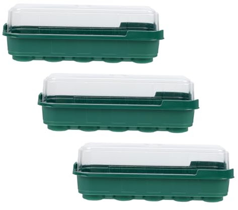 Milisten 3stücke Teiliges Pflanzschalen Robustem Kunststoff Anzuchtplatten Für Garten Balkon Terrasse Praktische Keimschalen Für Einfache Pflanzenwurzelbildung Sprossenzucht Für Effiziente