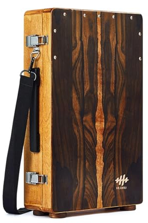 Cajon portable pliable (épaisseur: seulement 11,4cm), caisse claire et bongo, double ton, facile à transporter.