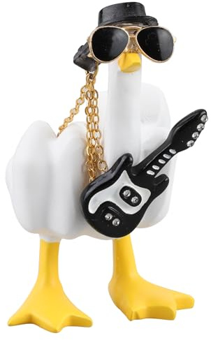 ZoeWei Mittelfinger Ente, Auto Deko Stinkefinger Middle Finger Duck You Harz-Entenstatue Zuhause Büro Dekoration Statuen Lustig Geschenk Für Ihn Sie Männer Frauen Freunde Freund