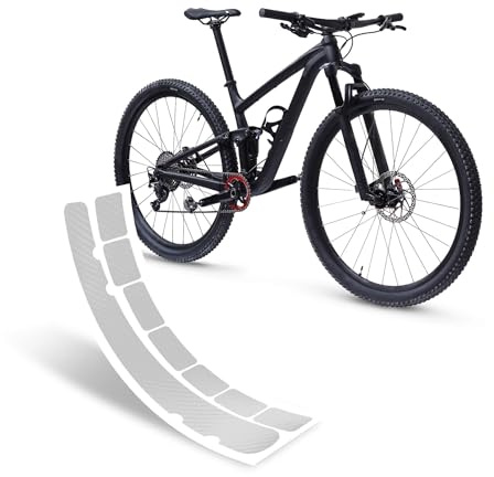 Riesel Design - Chain:Guard Set – Fahrrad Rahmenschutz Schutzfolie Kettenstrebe – Kratzschutz, Lackschutz & Kettenschutz – Gravel & Rennrad (Carbon Clear)