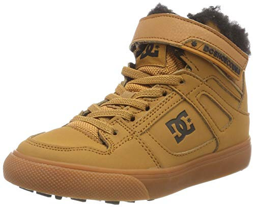 DC Shoes Pure High-Top Boy Skateboardschuhe, Wheat, 36 EU