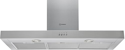 Indesit IHBS 9.4 LM X hotte 581 m³/h Monté au mur Acier inoxydable C - Hottes (581 m³/h, Conduit, C, A, C, 68 dB)