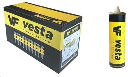 500 x Vesta Nails C5 in all lengths, for SPIT Pulsa 700 (500 pieces in a pack + gas) (35 mm + gas)