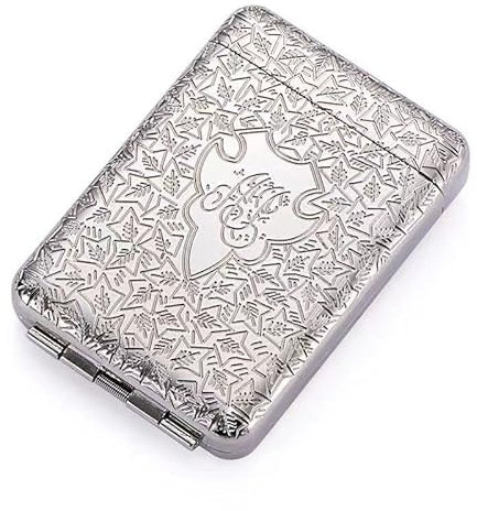 Zigarettenetui Box Silber Hochwertiges Metall für 14 Zigaretten Normalgröße Zigarette Peaky Blinders Merchandise