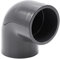 PVC-Winkel-Muffe 90° I 63mm I 2 Zoll I Klebemuffe I PVC-Rohrmuffe mit 2-Anschlüssen I Rohr-Verbindungsstück Rohr Fitting I bm084