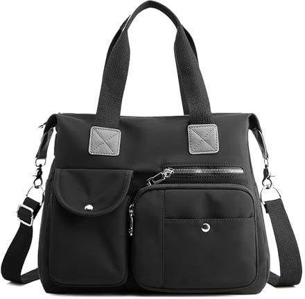 DIRRONA Umhängetasche Damen Groß – Handtaschen für Damen mit vielen Fächern, Shopper Tasche Damen, Stadttasche mit abnehmbarem Schultergurt – ideal für Uni, Arbeit, Reisen & Freizeit